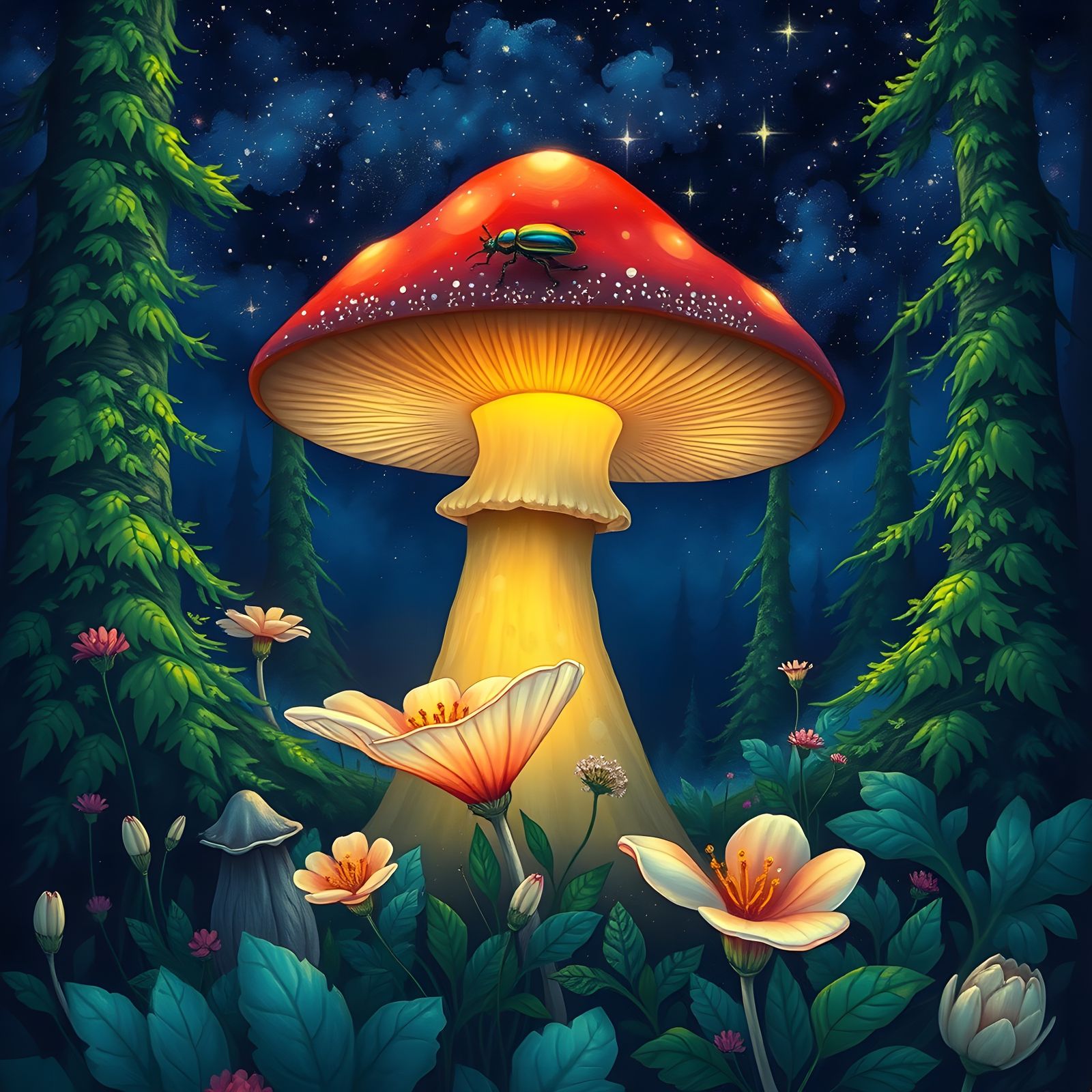 Mythical Celestial Forest