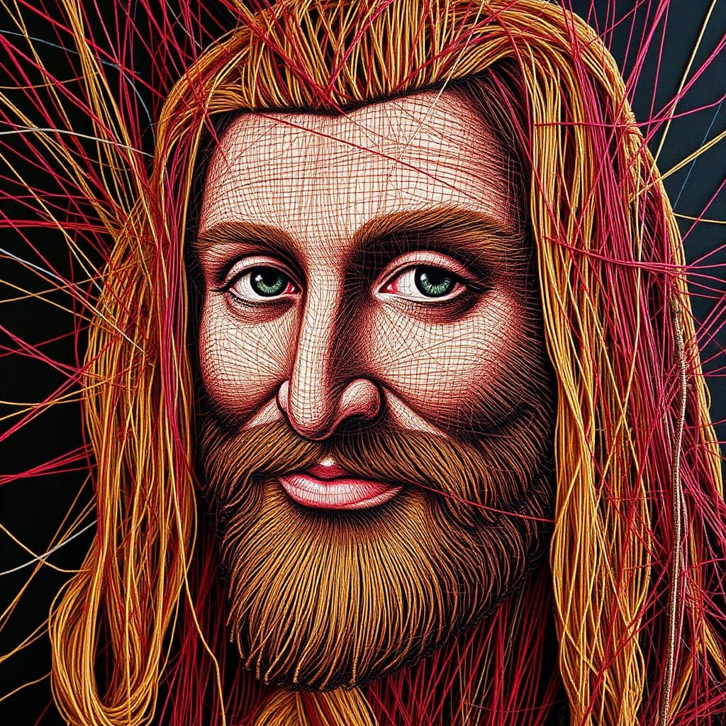 Mona Lisa: String Art Portrait