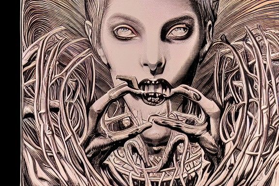 Eldritch Witch Opens Third Eye in Cel Shading