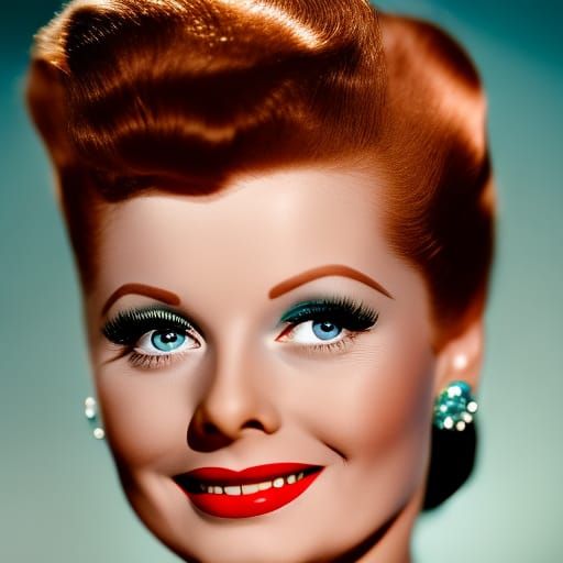 1950s Style Portrait of a Young Woman