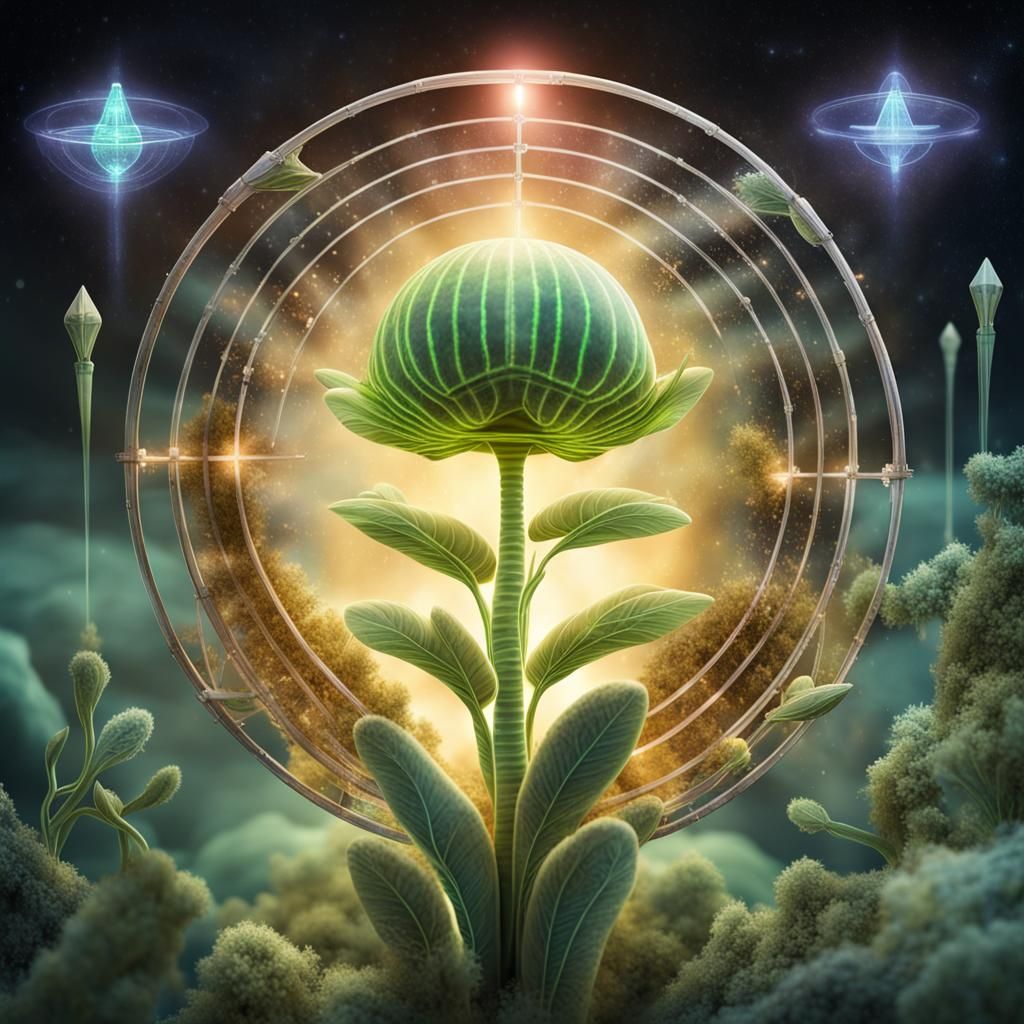 Cosmic Radiation Shield Protecting Alien Plant Life