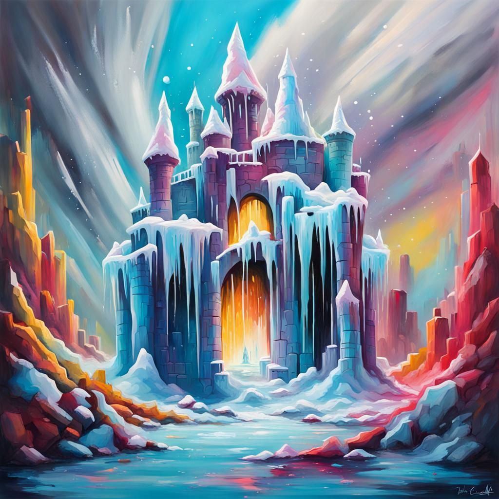 Graffiti Art Ice Castle in Ultra Quality