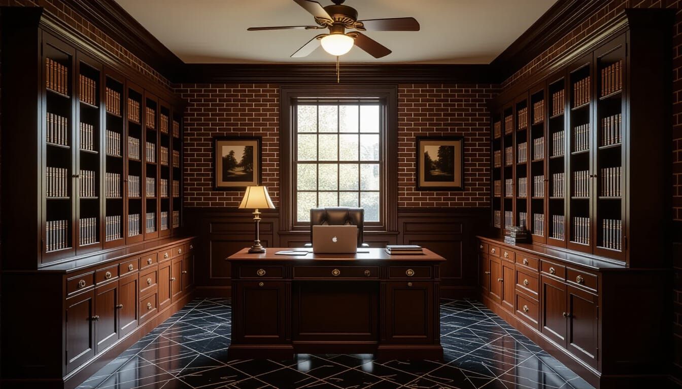 Victorian Working Room with Cinematic Realism