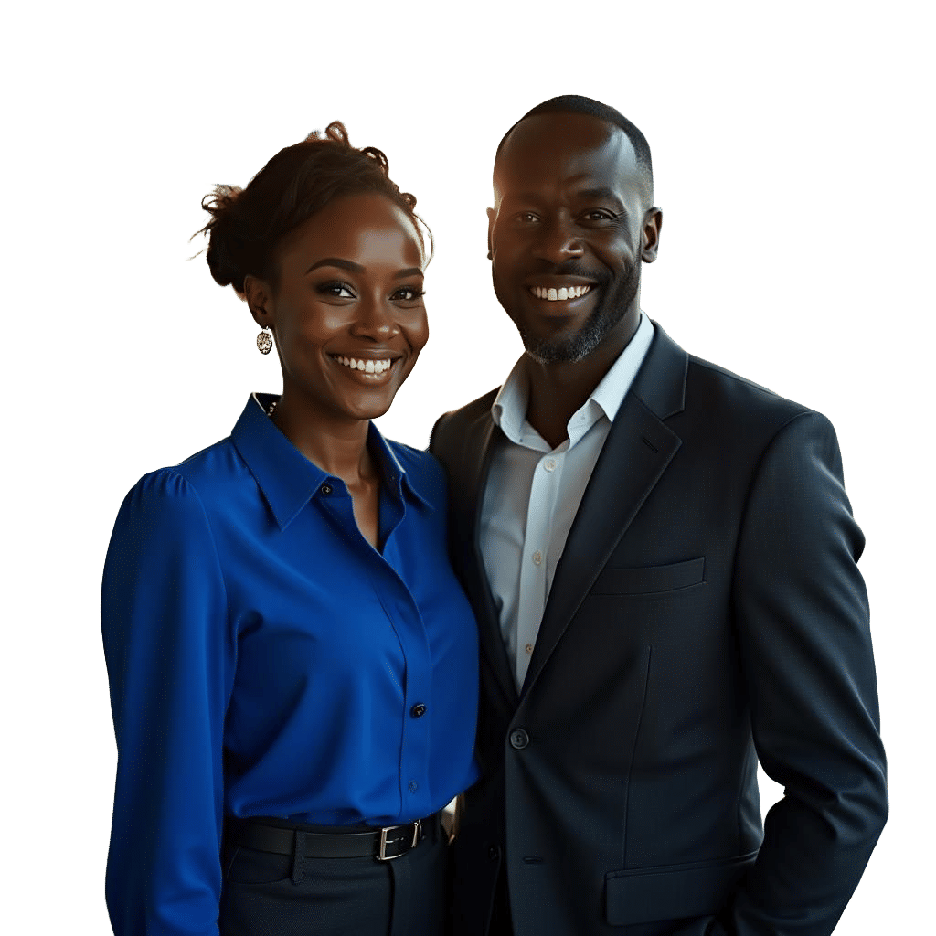 Smiling Professionals in Office Workplace Portrait