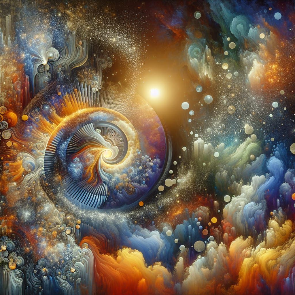 Rebirth Comes in Elegant, Particulate Colors in a Distorted...