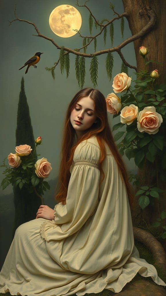 Ethereal Christina Rossetti Under the Cypress Tree