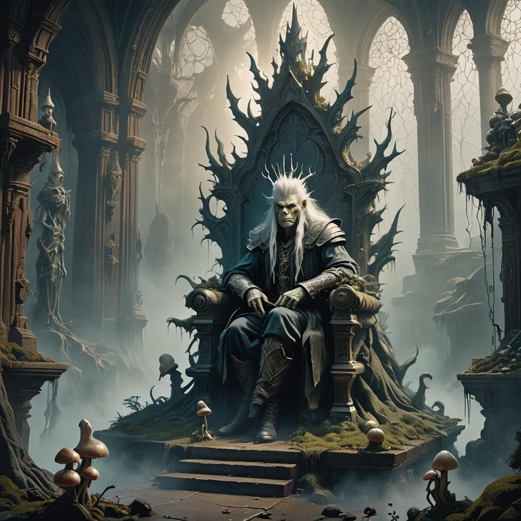 Goblin King's Misty Palace: A Digital Matte Painting