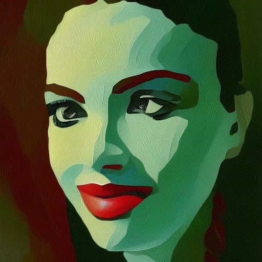 Android Portrait as Impasto Painting