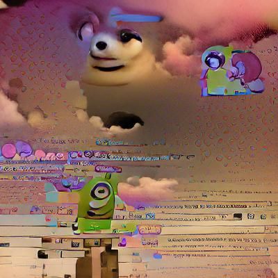 AI Interpretation of an Imploding Universe