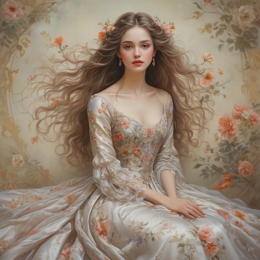 Delicate portrait of a lady