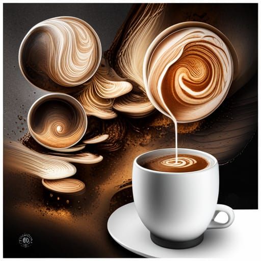 Coffee Cups with World-Class Latte Art Designs