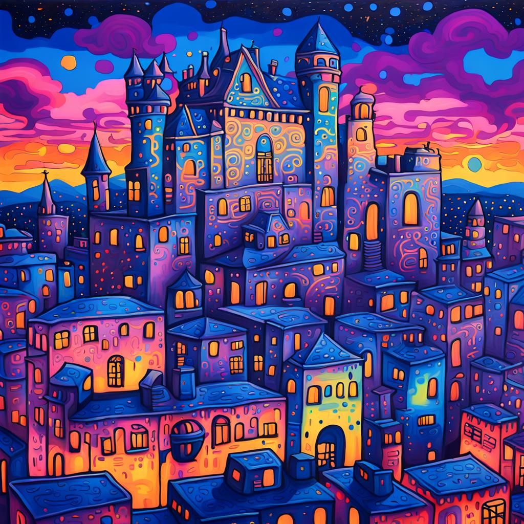 Surreal Chateau in the Sky: Graffiti Art