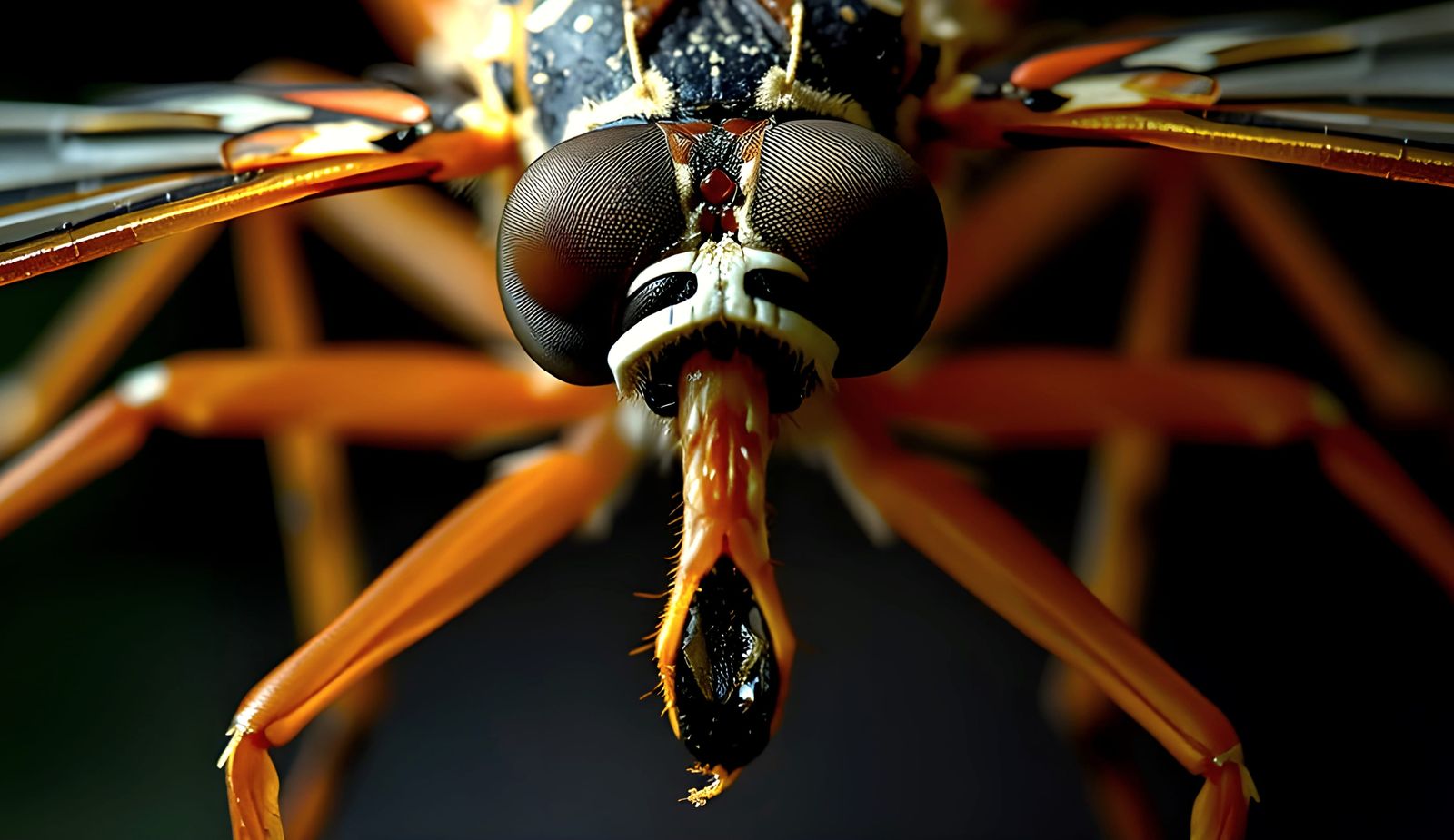 Macro Photo of Mosquito Wing in Ultra Detail