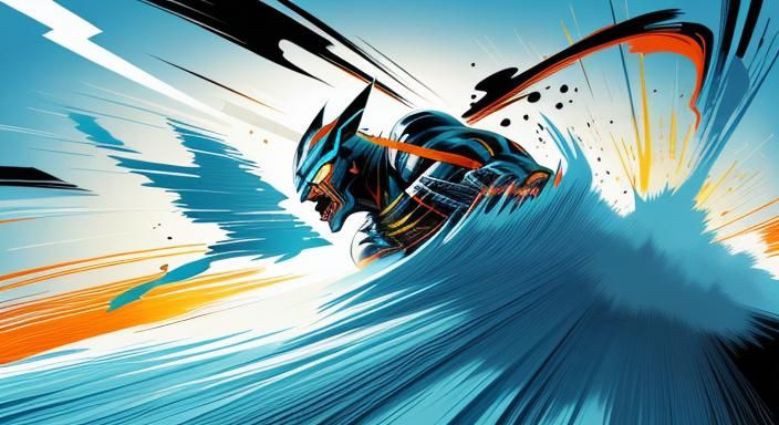 Pen and Paper Fight: Comic Book Style Digital Art