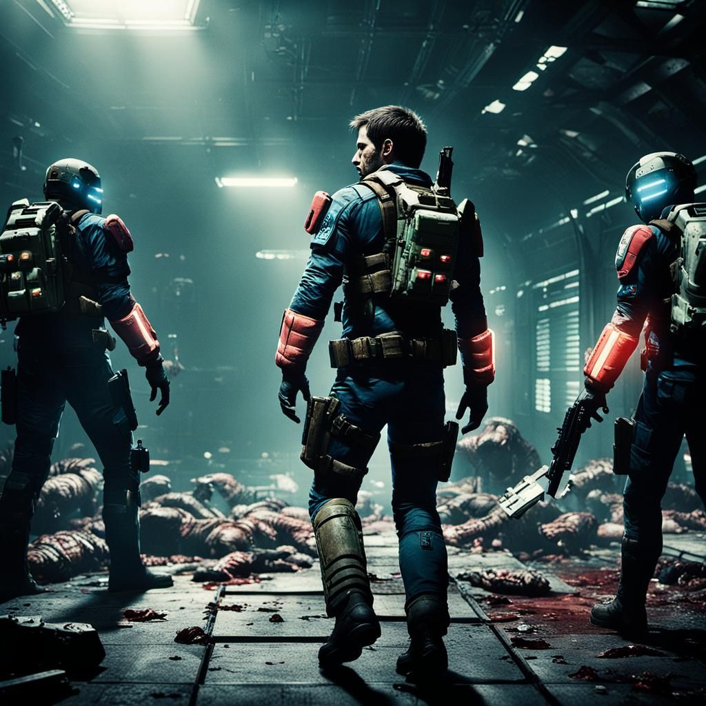 Space Zombies: Redfields Fight for Survival in Cinematic Sti...