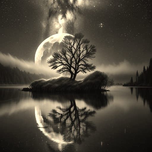 mysterious fantastical galactic moonscape twilight spacecore...