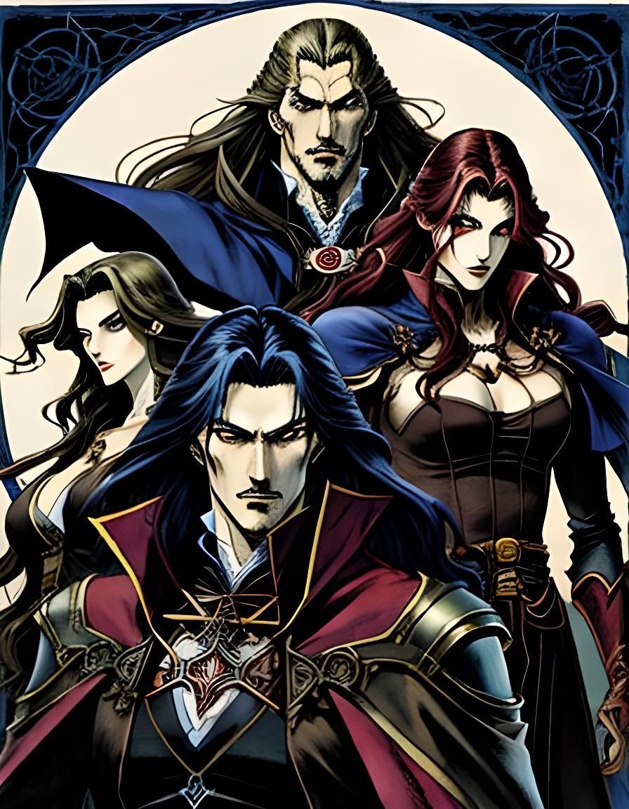Castlevania Manga Art: Gothic Fantasy Illustration
