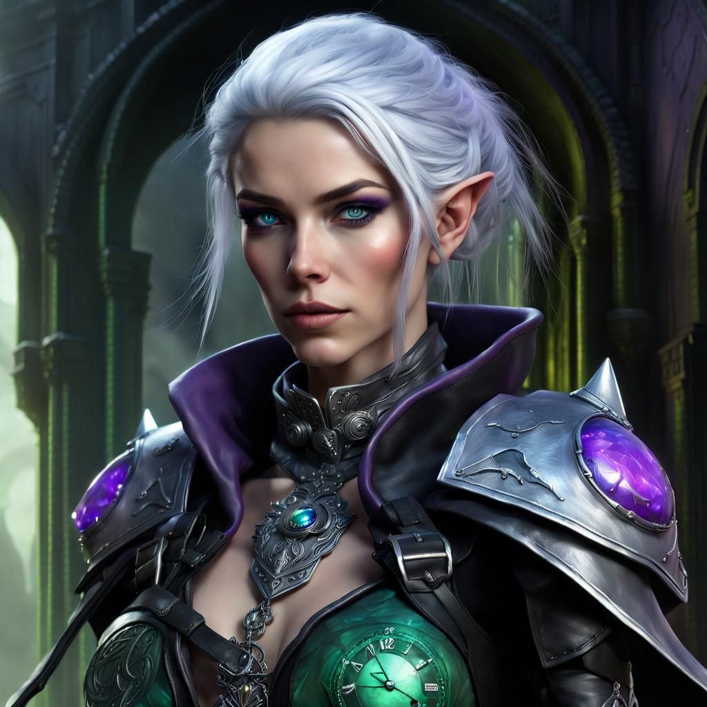 Changeling Rogue with Psychic Daggers in Digital Art