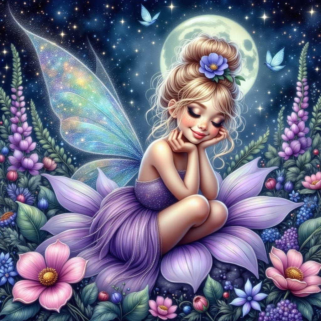 Enchanted Fairy in Whimsical Garden