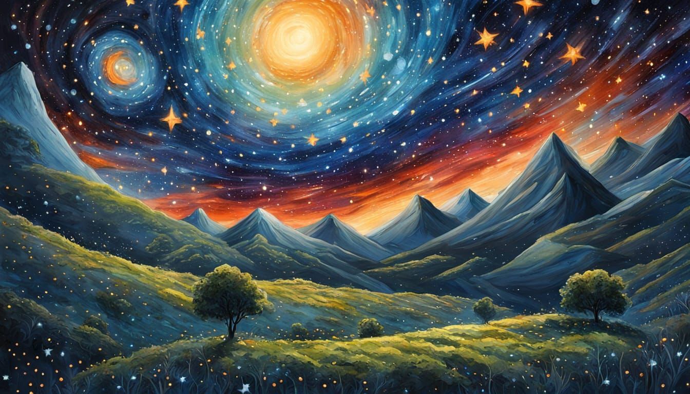 Starry Skies in Velvet Space