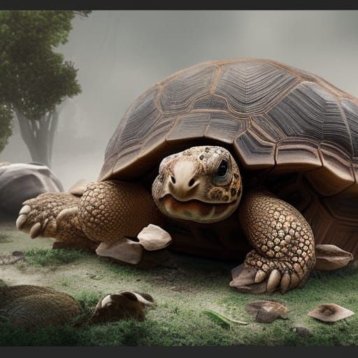 Hare Versus Tortoise: Epic Digital Matte Painting
