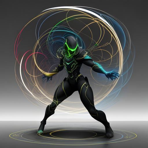 Detailed Matte Painting of Lissajous Curves