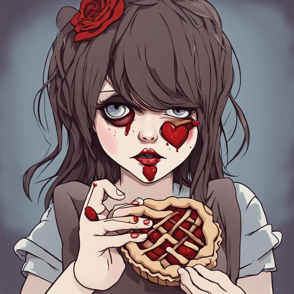 Surreal Portrait of a One-Eyed Girl