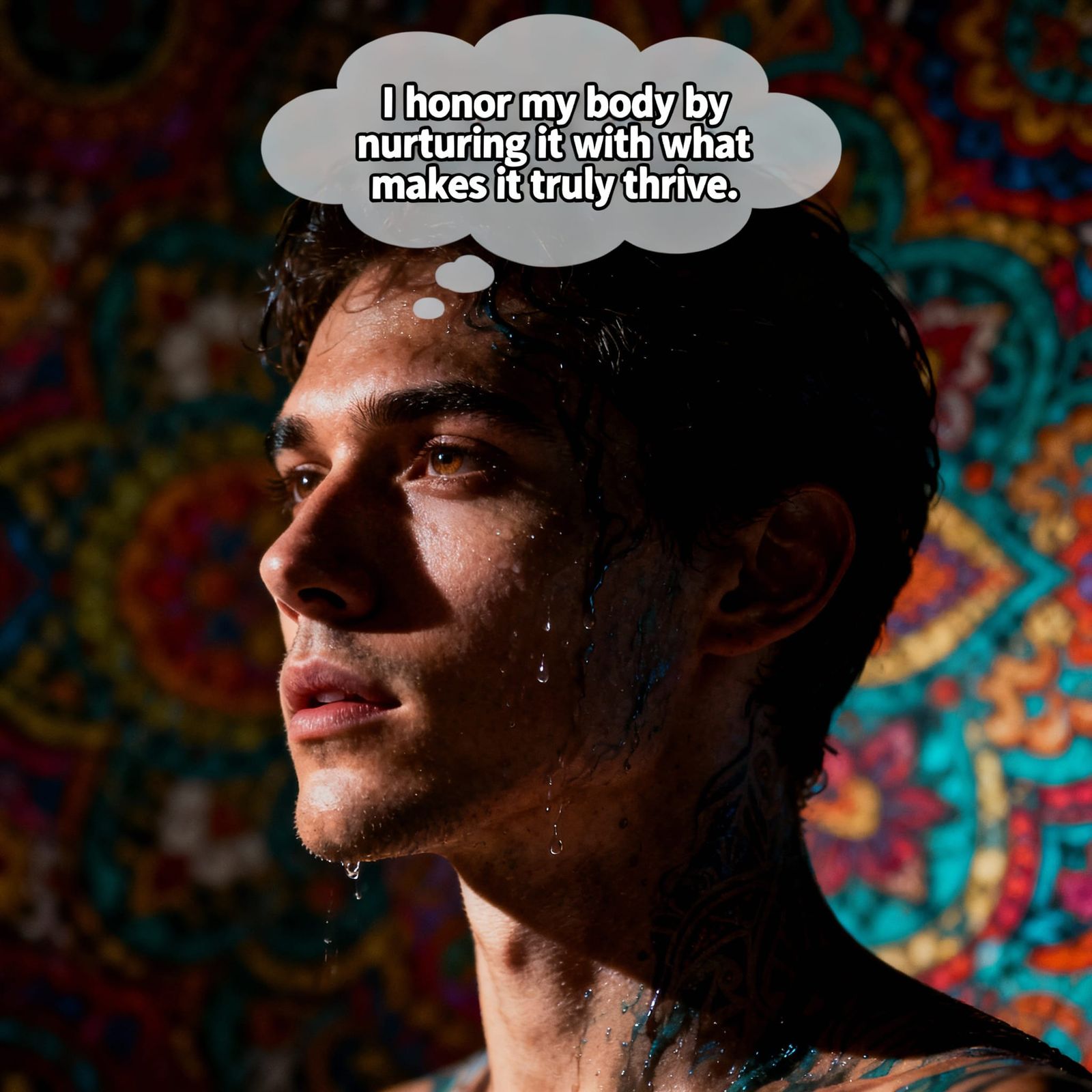 Body Nurturing Affirmation Cloud Hyperrealistic Art