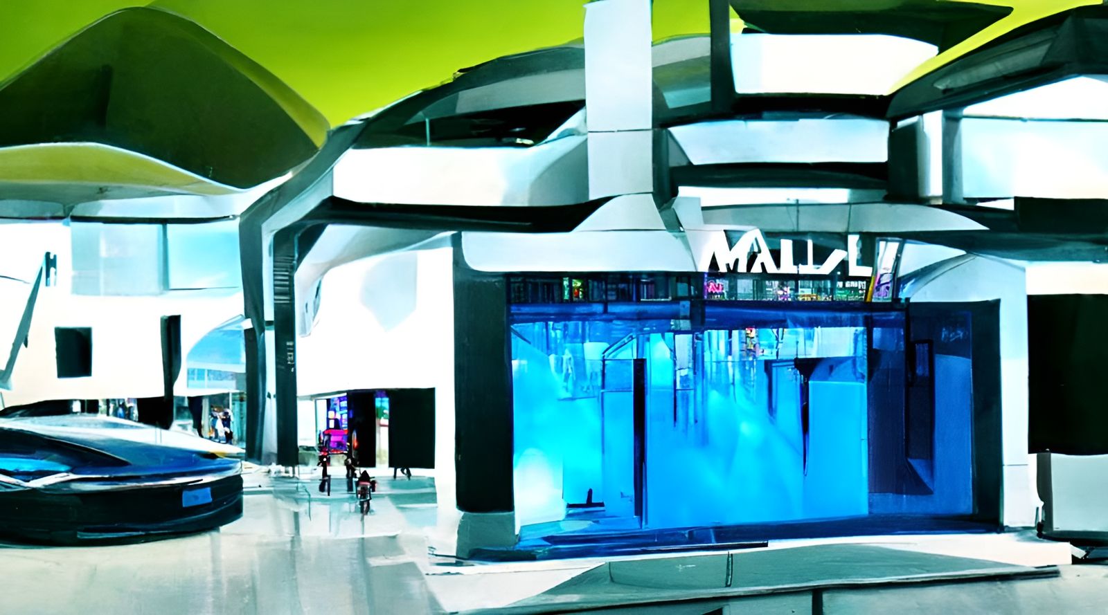 Futuristic Mall of the Future: An AI Vision
