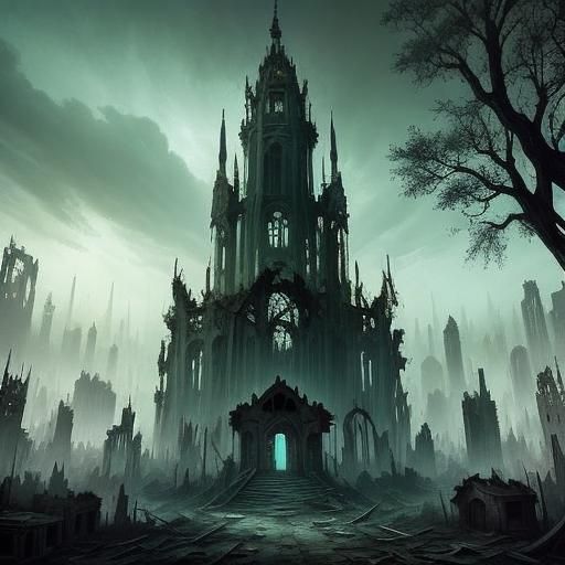 Haunting Image of an Abandoned Cityscape