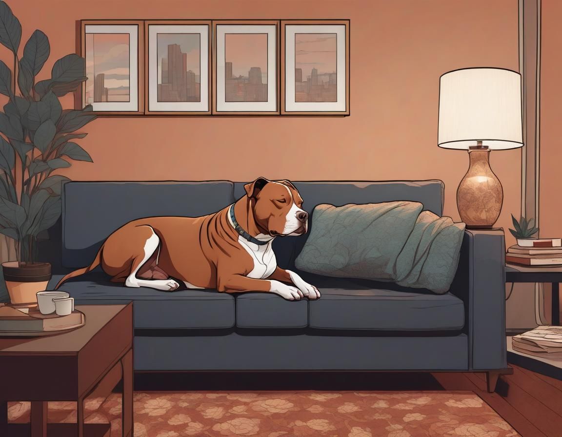 Cozy 2D Vector Art: Woman and Dog Sleeping
