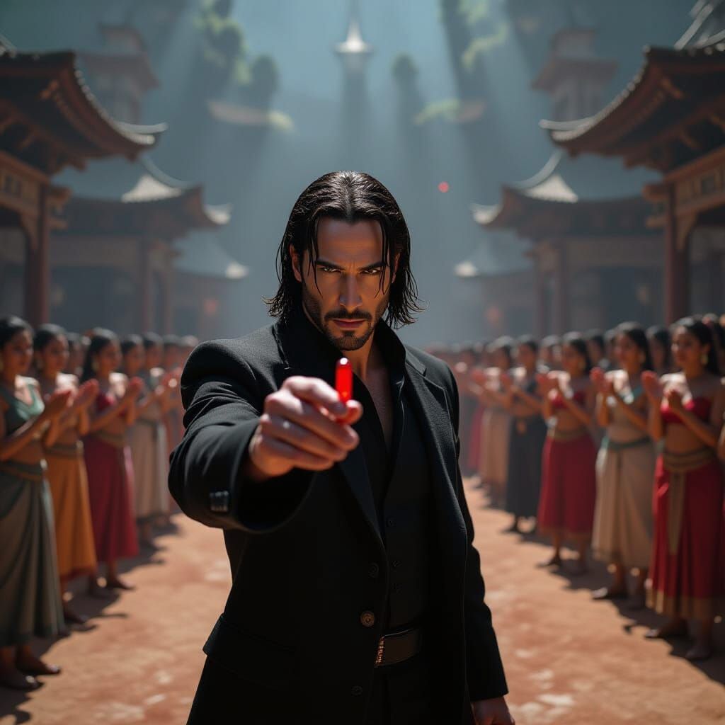 Neo Offers the Red Pill: A Matrix Scene