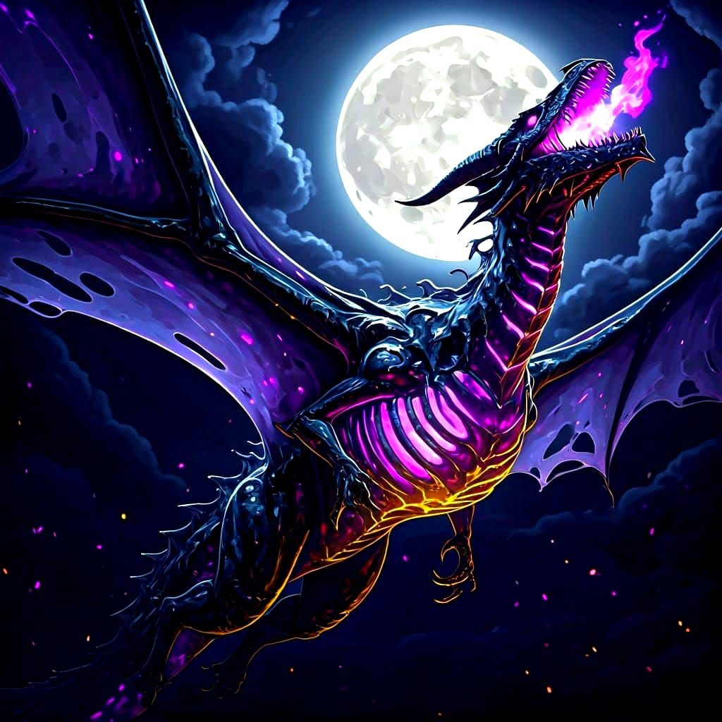 Violet Ebony Dragon V1