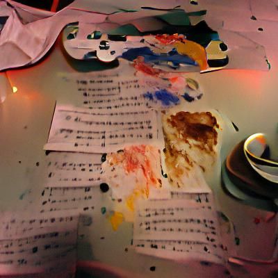 Making Painted Songs at the Night Café, accidentally destroyed all my work.
Painted song, Song of Loss, Song of Frustrat...