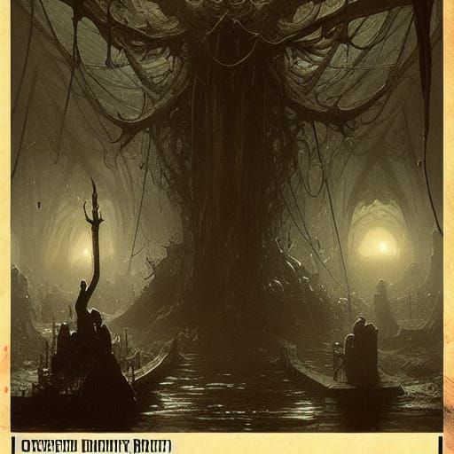 Arkham Horror Inspired Dark Fantasy Art
