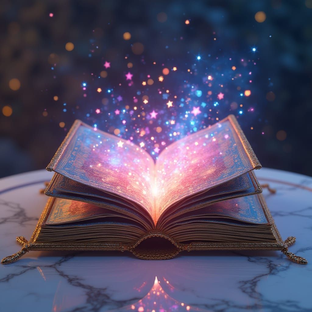 Enchanted Golden Tome of Wonder