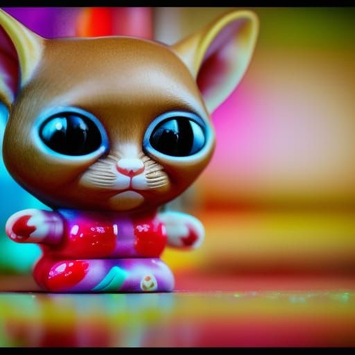 Gremlins and Maneki Neko Toy Photography