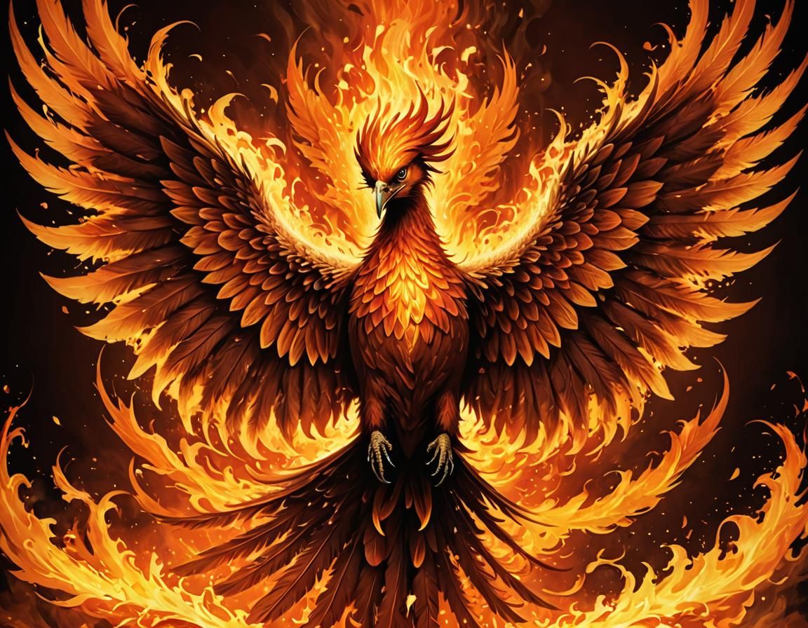 Fiery Phoenix Rising: A Symbol of Rebirth