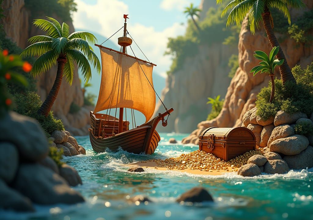 Pirate Ship Adventure in Pop-Up Book