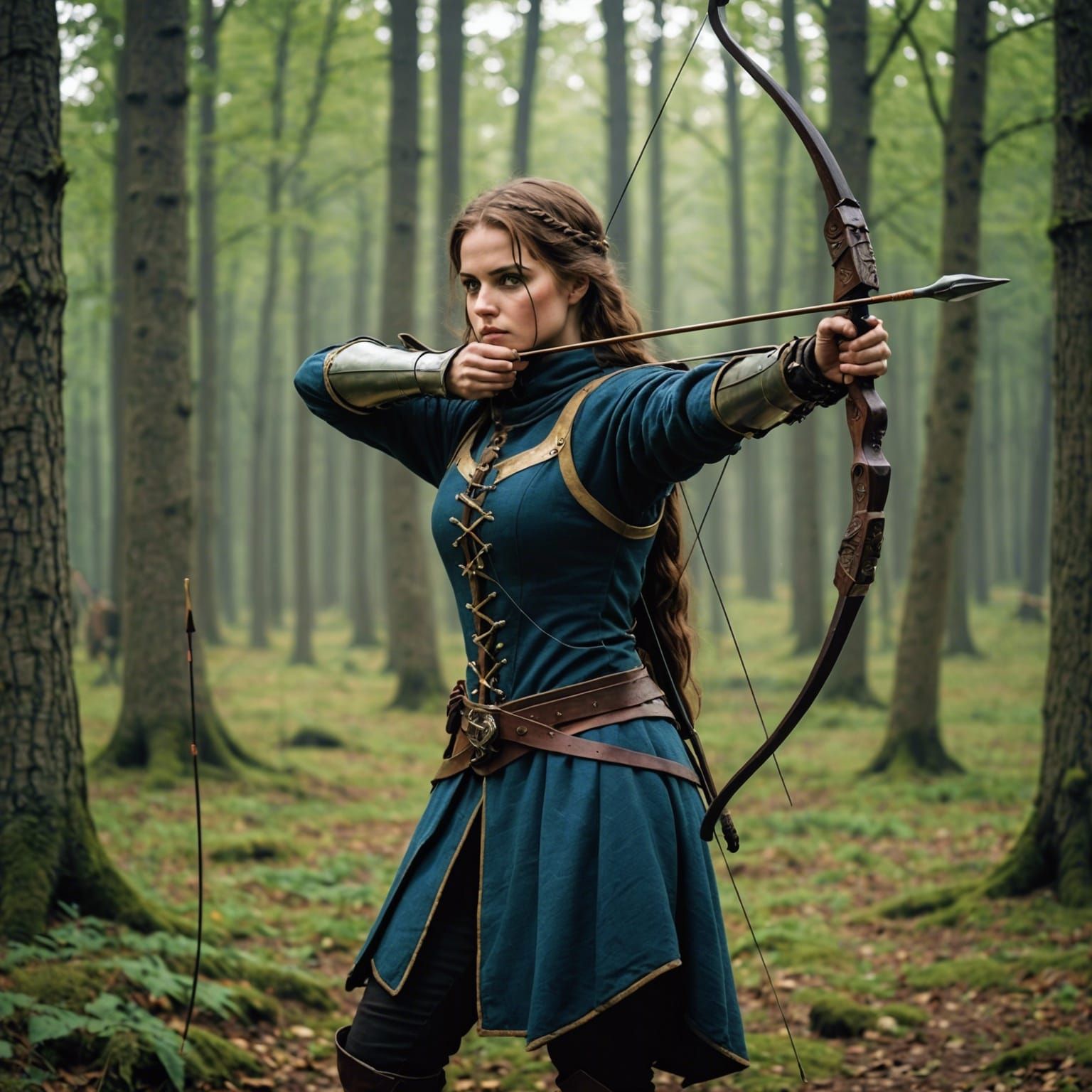 Medieval Fantasy Archery Scene