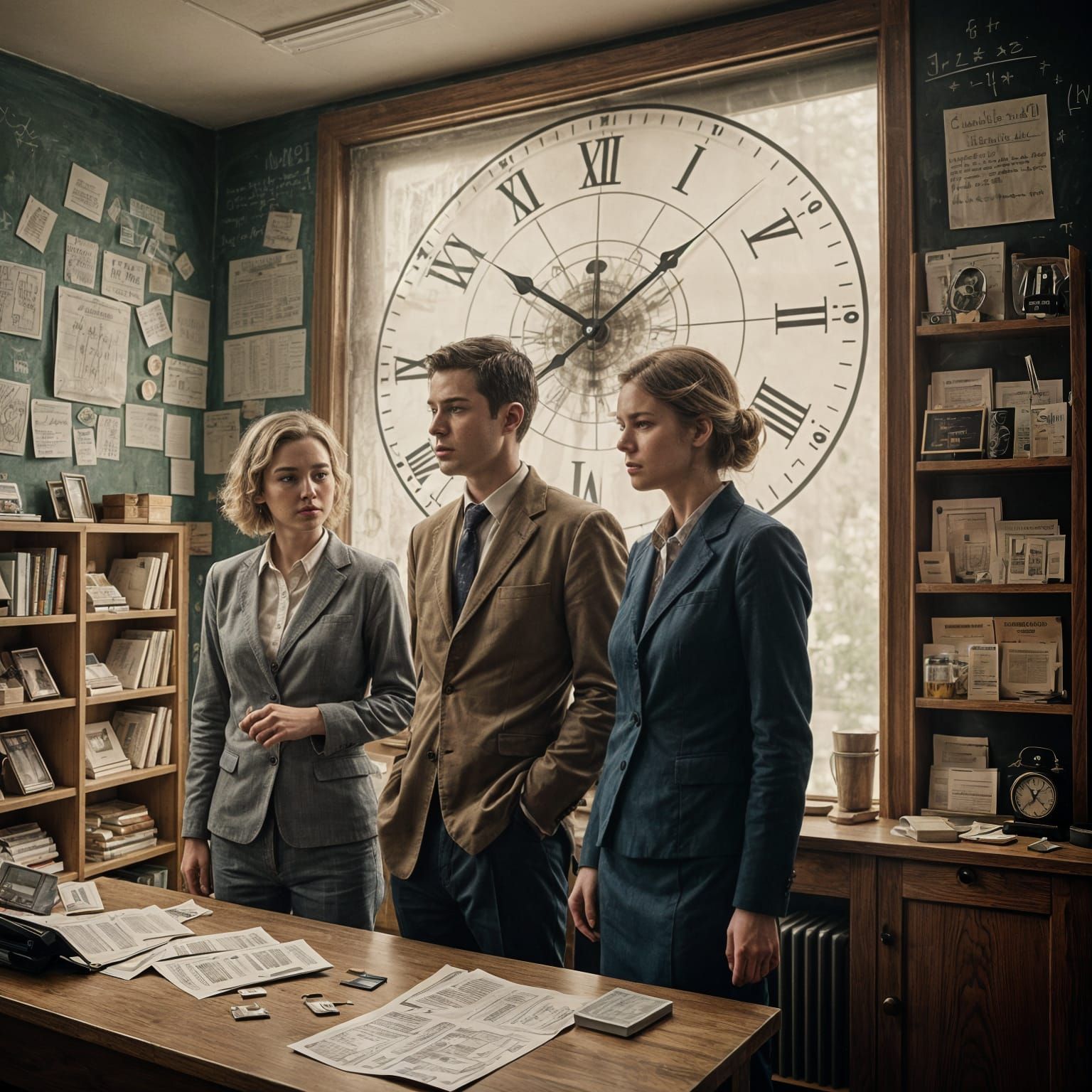 Mathematical Time Lapse in Double Exposure