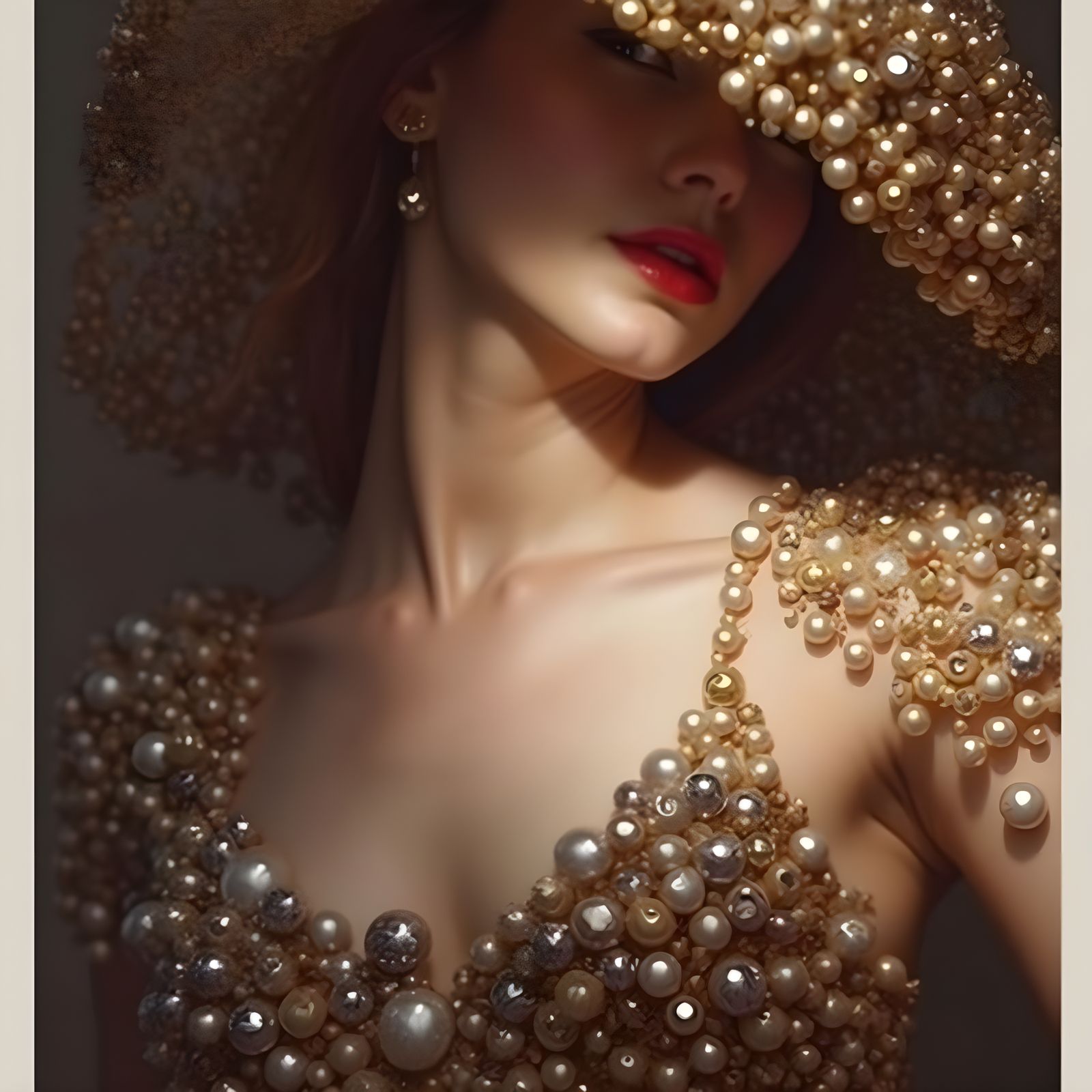 Goddess of Luminous Jewels in a Dramatic Setting