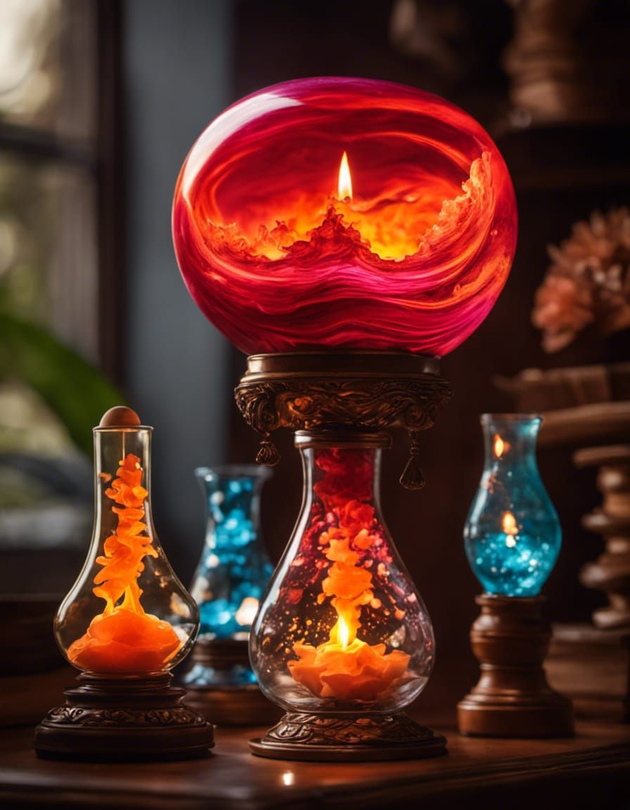 Fantasy Lava Lamp with Volumetric Lighting