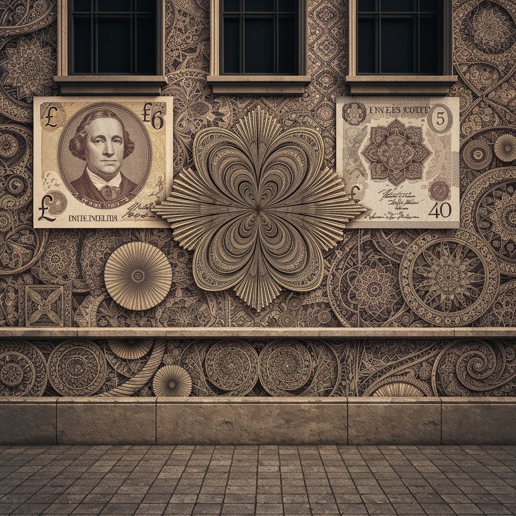 Abstract Graffiti Art on Luxurious London Wall