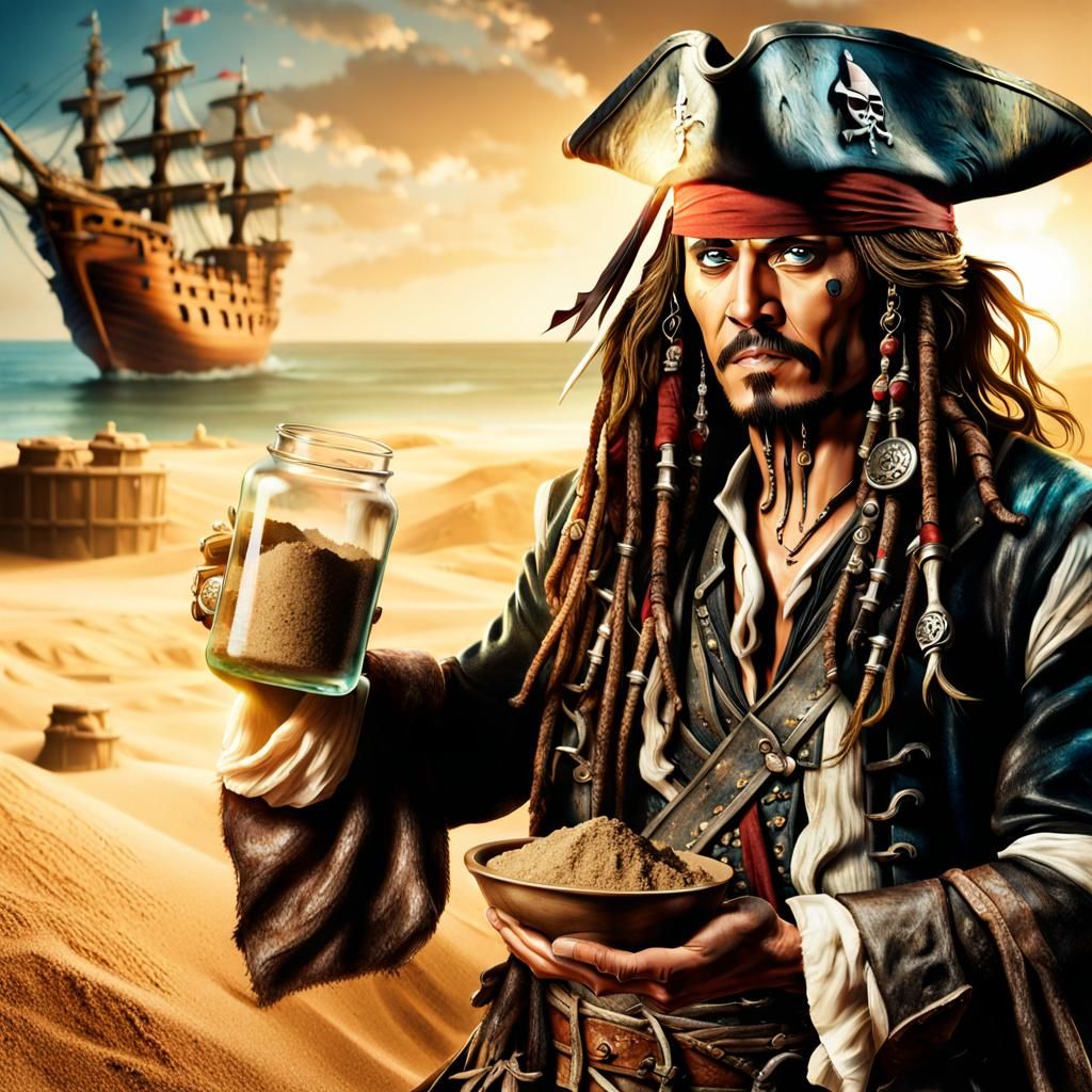 Captain Jack Sparrow and Jar of Sand
