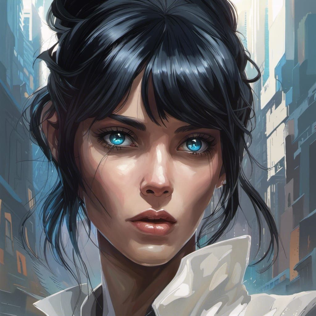 Cyberpunk Djinn Portrait in 8K Resolution