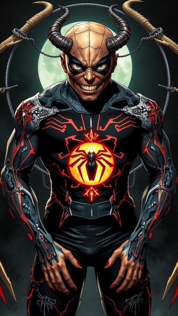 Demonic Hybrid in Dark Fantasy Style