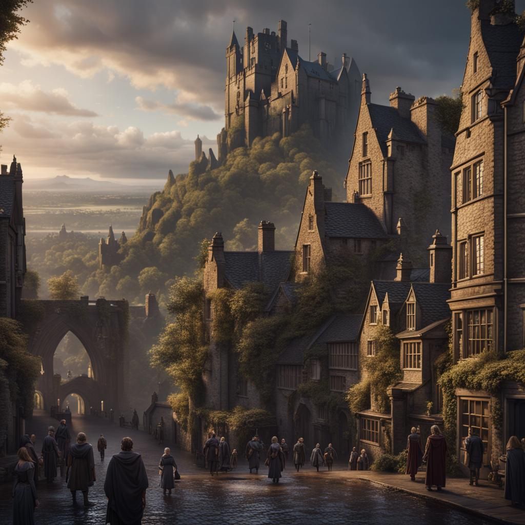Edinburgh People: Detailed Fantasy Concept Art