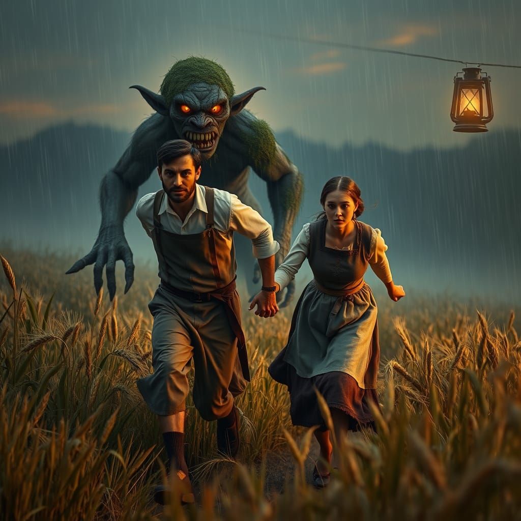 Troll Emerges: Terrified Couple's Escape in Twilight