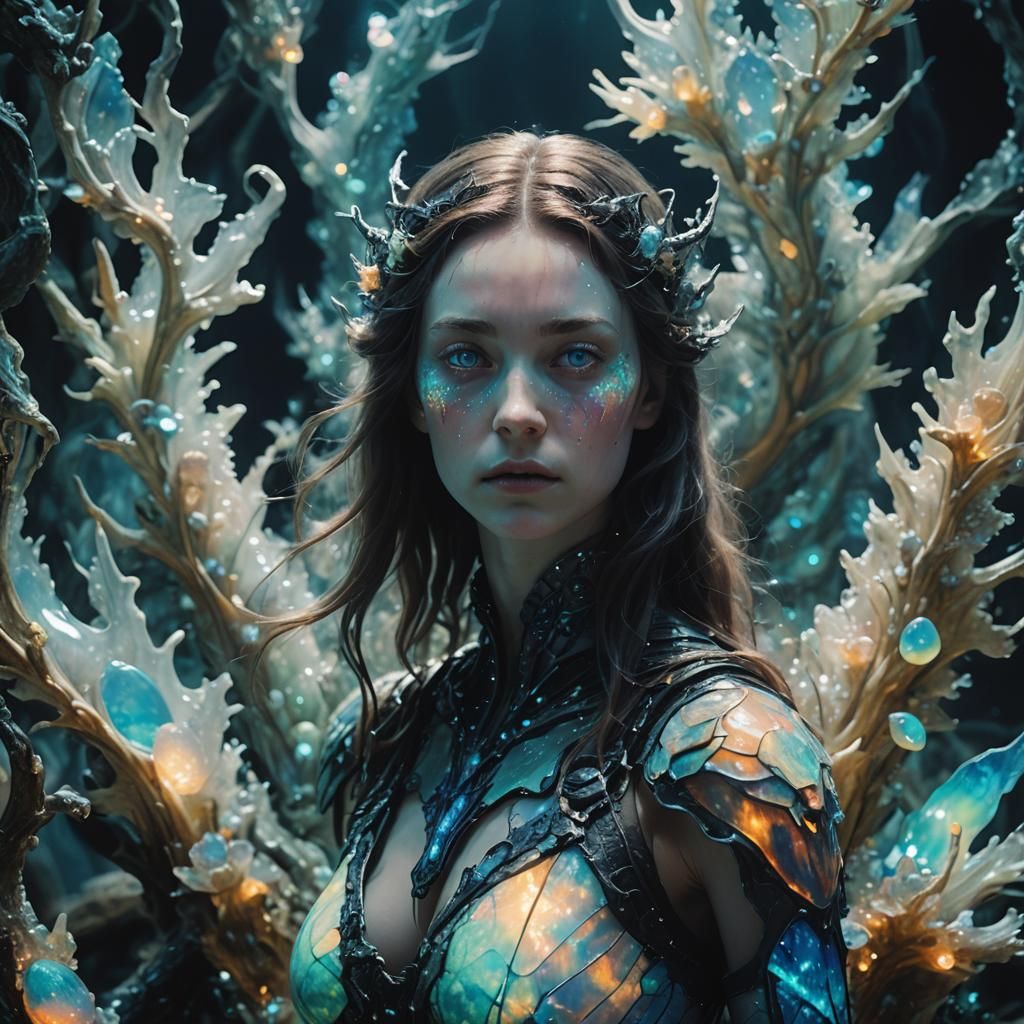 Opal Woman's Abyss Metamorphosis in Magical Realism